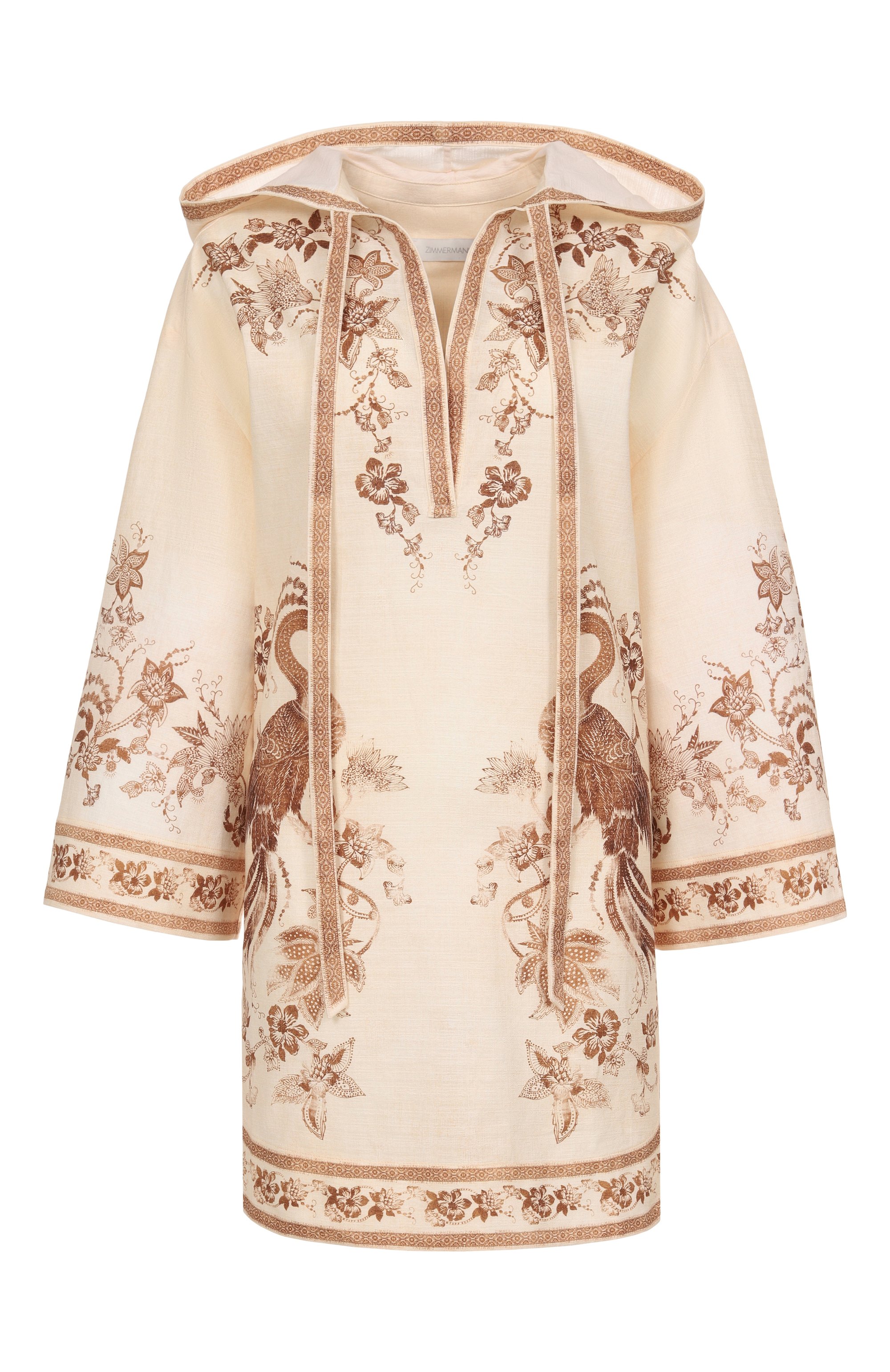 Хлопковая туника ZIMMERMANN, арт. 3320DSS253, фото 1