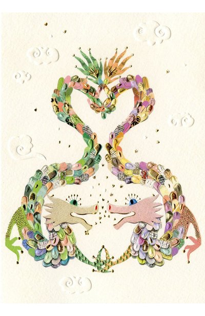 Открытка два дракона TURNOWSKY, арт. MO6756