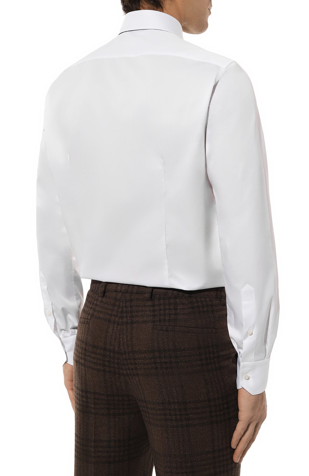 Хлопковая сорочка ZILLI белого цвета по цене 99500 руб., арт. CLAA01M010012212U, фото 5 Хлопковая сорочка ZILLI, арт. CLAA01M010012212U, фото 5