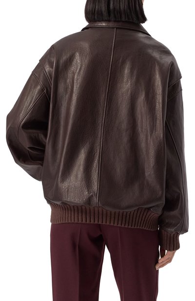 Кожаный бомбер MVST, арт. ZTRBCK-Y307-1/Z2269-1, фото 4