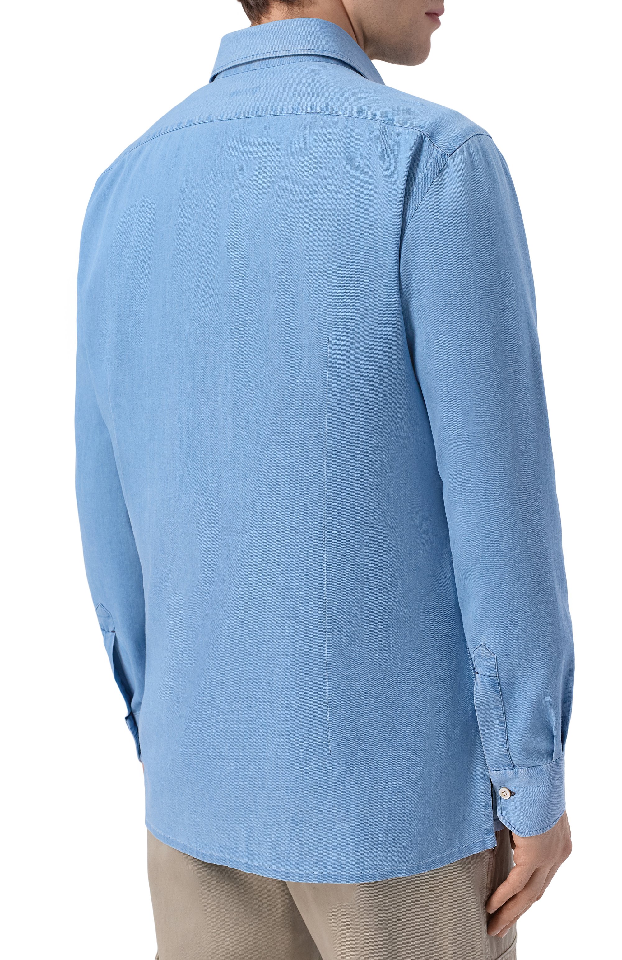 Джинсовая рубашка KITON, арт. UMCNERH0922703, фото 4