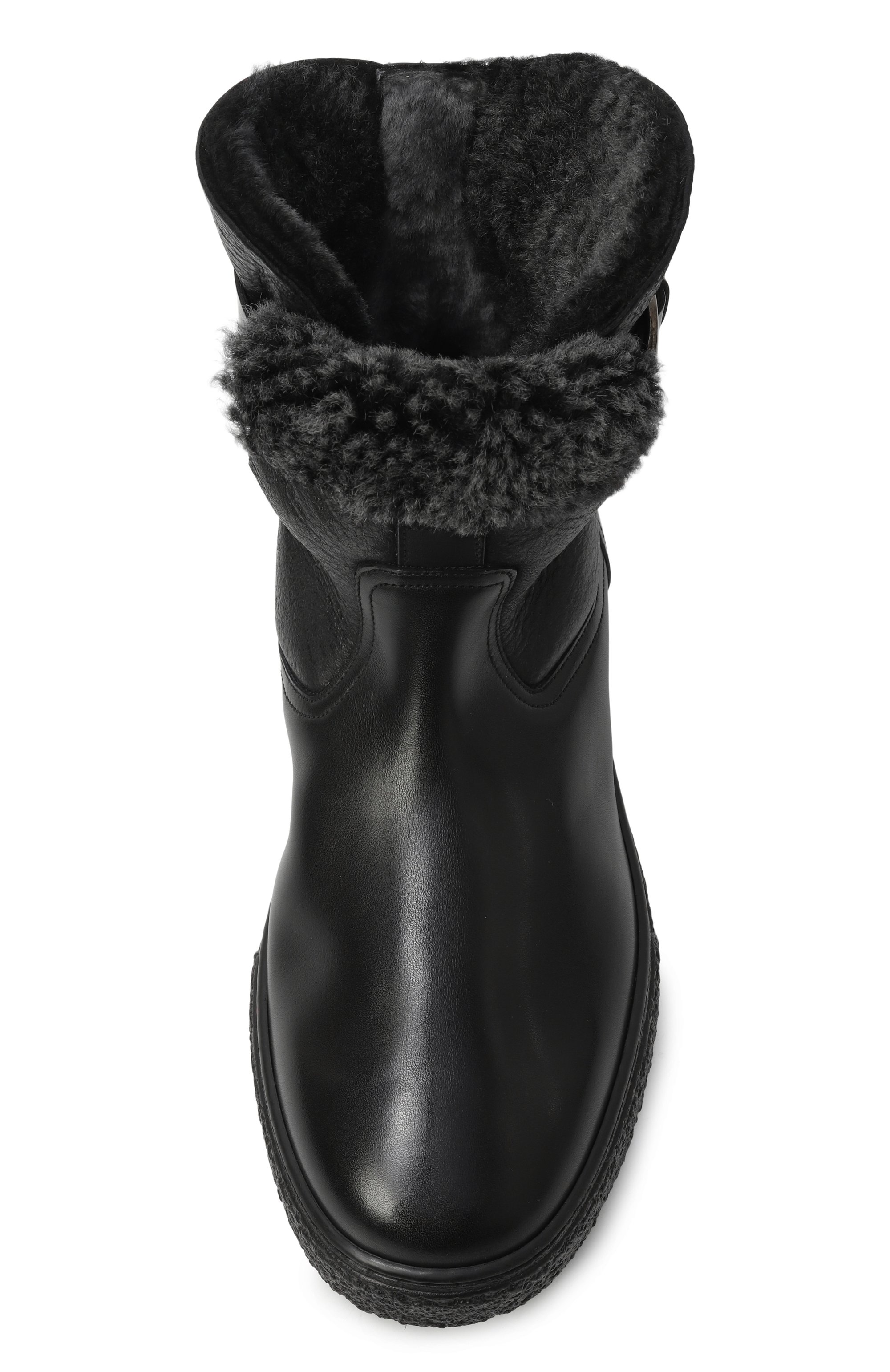 Кожаные сапоги polacco chamonix W.GIBBS, арт. 1871005/VITELL0 B0X/DENVER FUR, фото 6