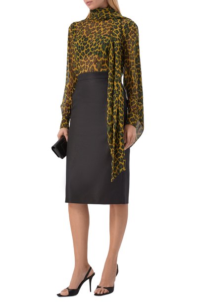 Текстильные босоножки daisy 95 SAINT LAURENT, арт. 844411/9QNB0, фото 3