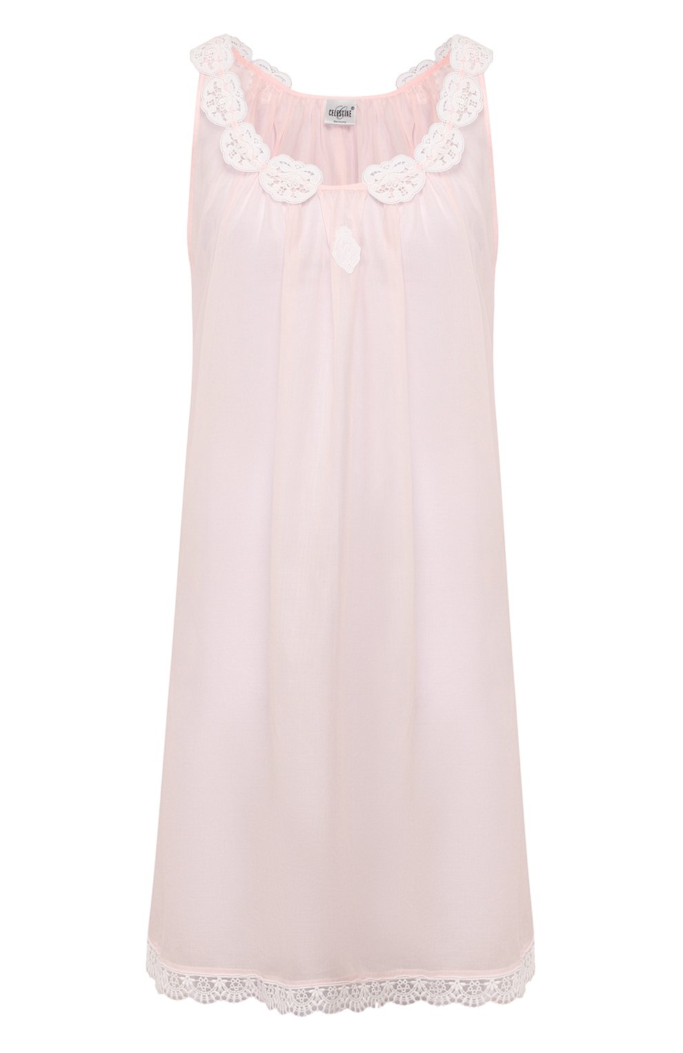 Хлопковая сорочка CELESTINE розового цвета по цене 24850 руб., арт. 30002535/ELLA-1 BD, фото 1 Хлопковая сорочка CELESTINE, арт. 30002535/ELLA-1 BD, фото 1