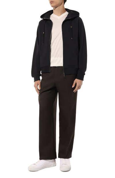 Хлопковая толстовка MOORER темно-синего цвета по цене 54300 руб., арт. N0RCIA FELPA-RAF, фото 2 Хлопковая толстовка MOORER, арт. N0RCIA FELPA-RAF, фото 2