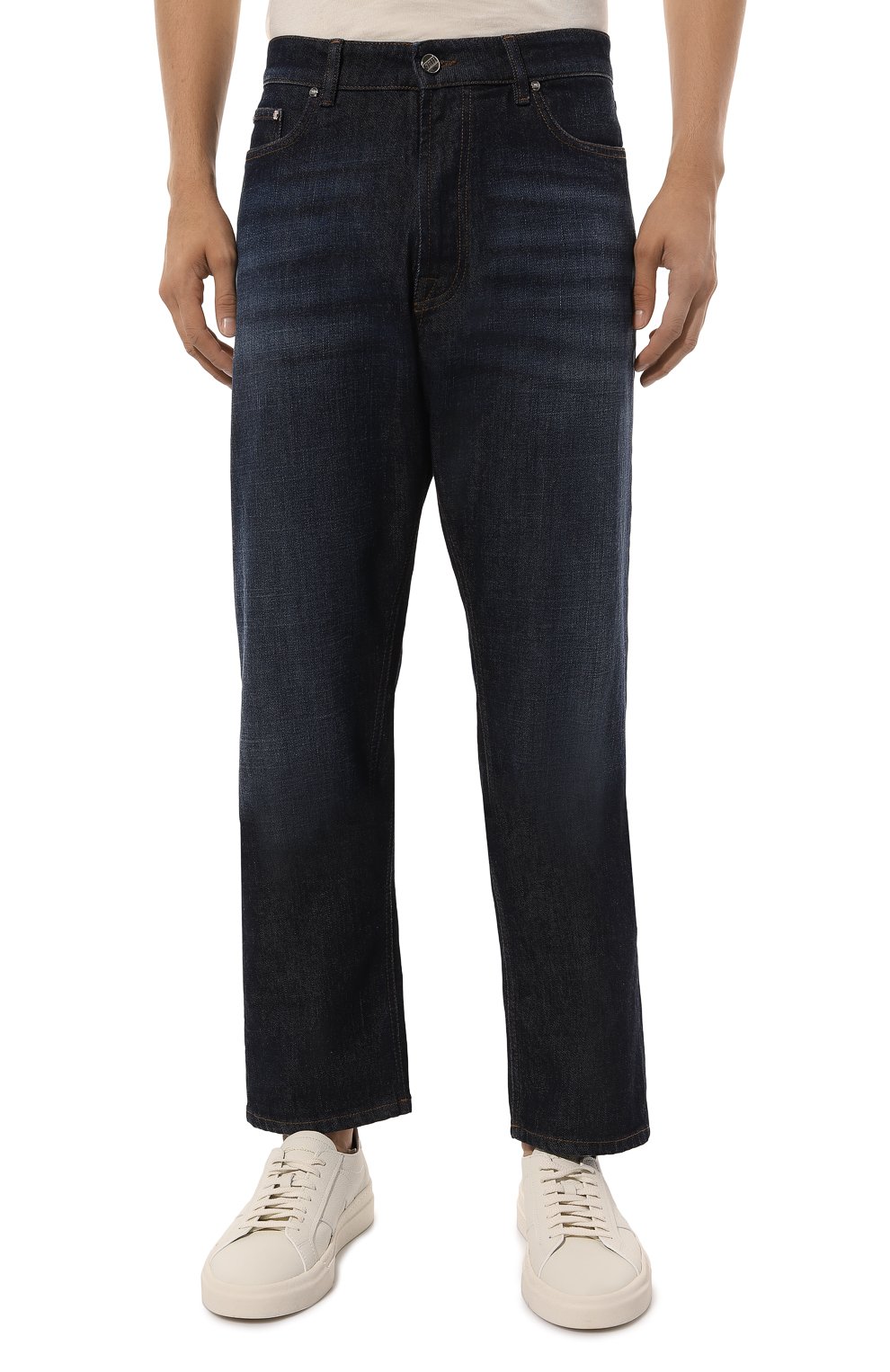 Джинсы wide fit ZILLI темно-синего цвета по цене 99500 руб., арт. JPJ006M010340003C, фото 3 Джинсы wide fit ZILLI, арт. JPJ006M010340003C, фото 3