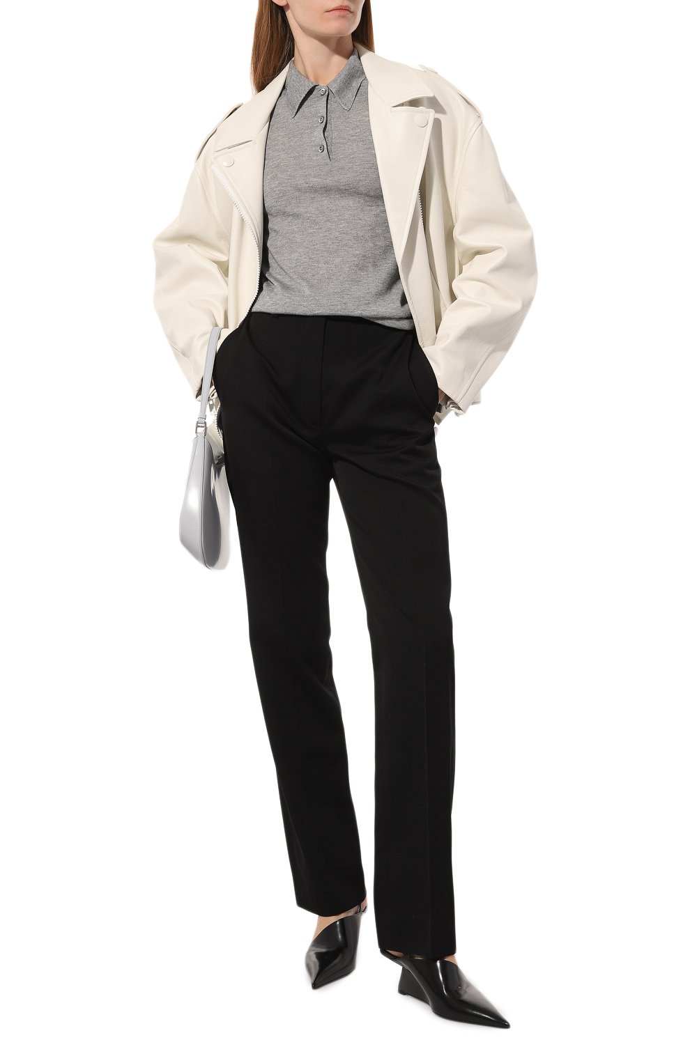 Поло из кашемира и шелка PRADA, арт. P24N1H-10G4-F0031-221, фото 2