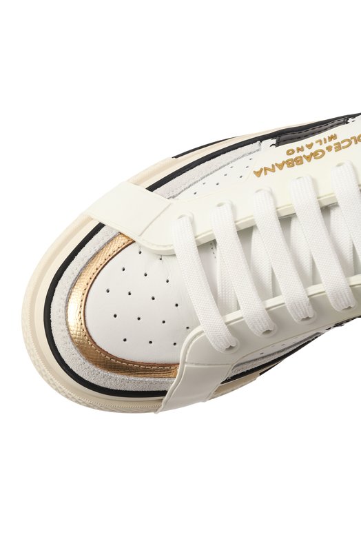 Кожаные кеды Custom 2.Zero Dolce & Gabbana CS1863/A0222 Белый  CS1863/A0222 Фото 7
