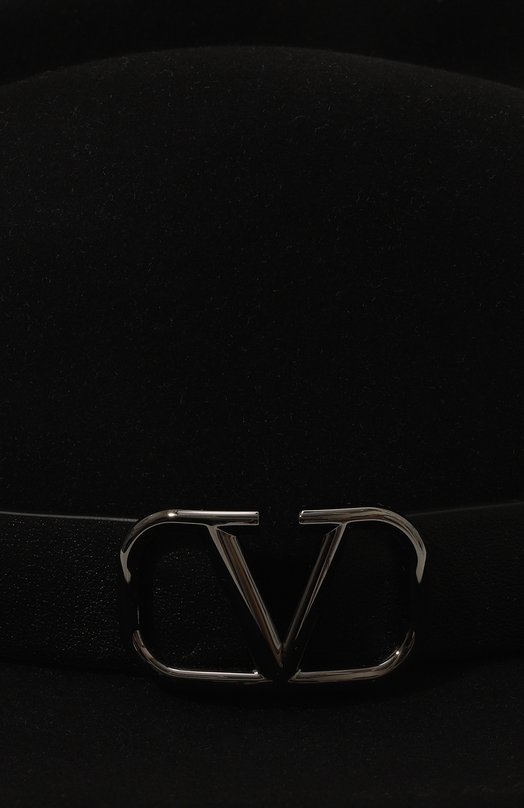 Фетровая шляпа VLogo Signature Valentino 5W2HAA26/HGH Чёрный  5W2HAA26/HGH Фото 4