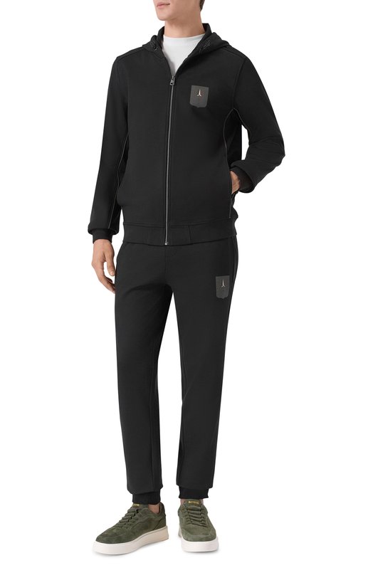 Спортивный костюм из вискозы Aeronautica Militare TF0101UF00667 Чёрный TF0101UF00667