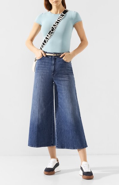Топ из вискозы STELLA MCCARTNEY голубого цвета по цене 55150 руб., арт. 600041/S2153, фото 2 Топ из вискозы STELLA MCCARTNEY, арт. 600041/S2153, фото 2
