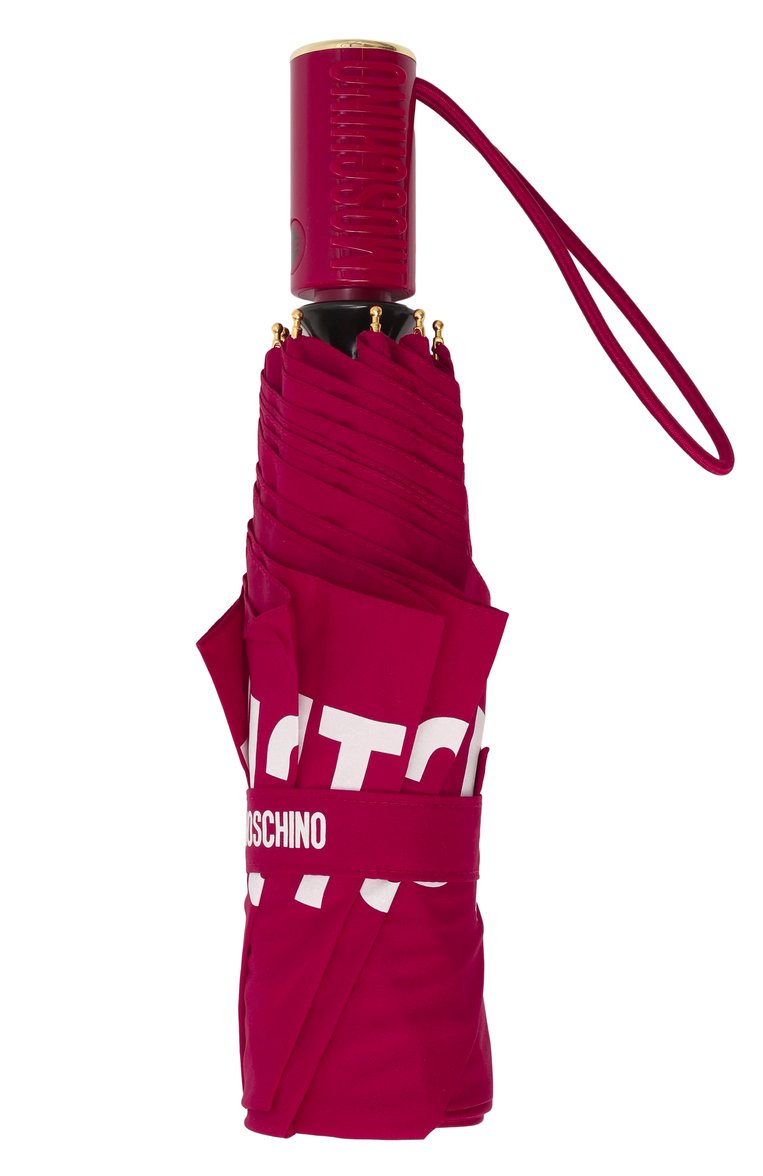 Женский складной зонт MOSCHINO фуксия цвета, арт. 8983 0PENCL0SE | Фото 5 (Материал: Синтетический материал, Текстиль, Металл; Нос: Не проставлено)