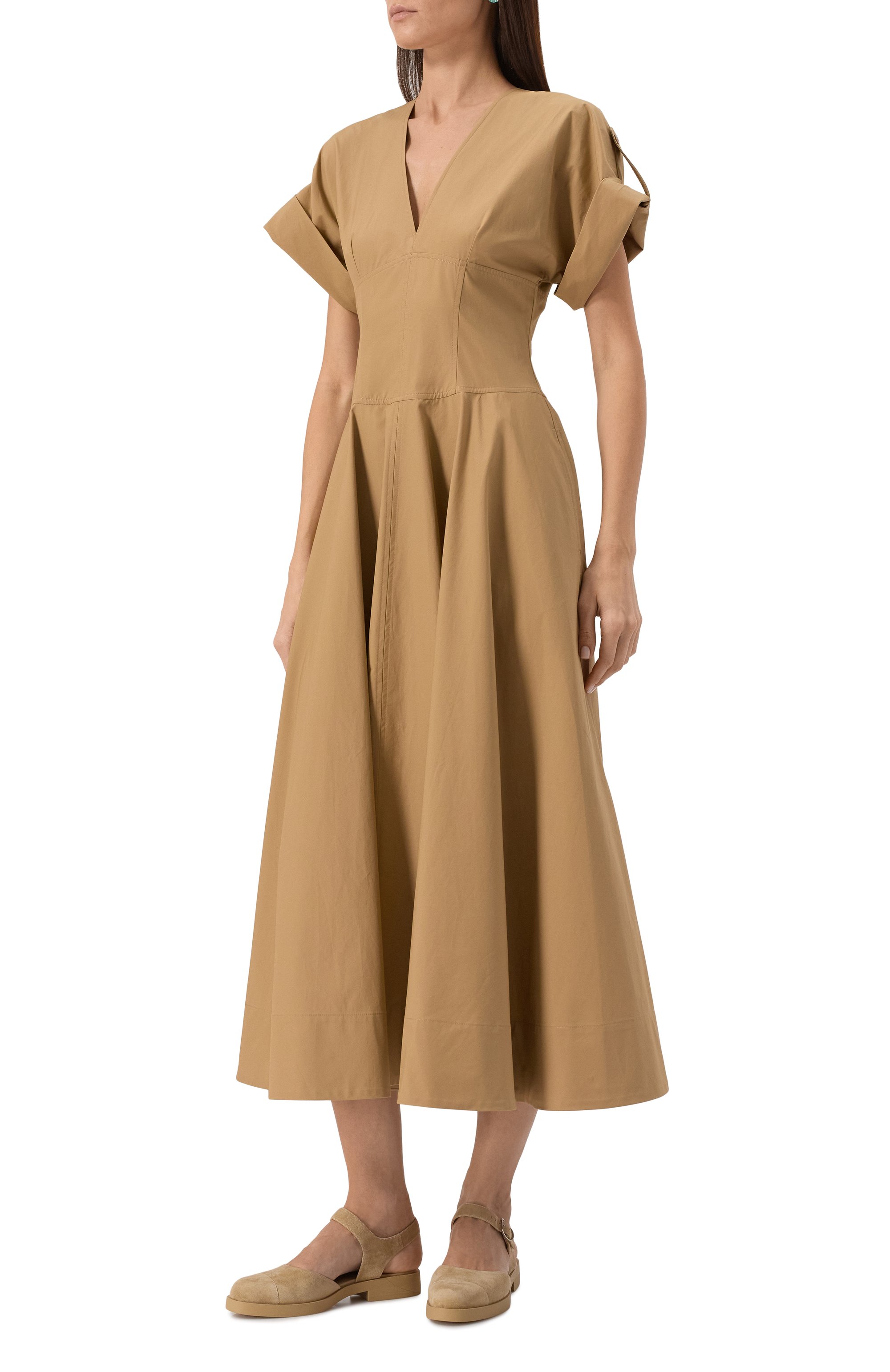 Хлопковое платье 12 STOREEZ, арт. 132630, фото 3