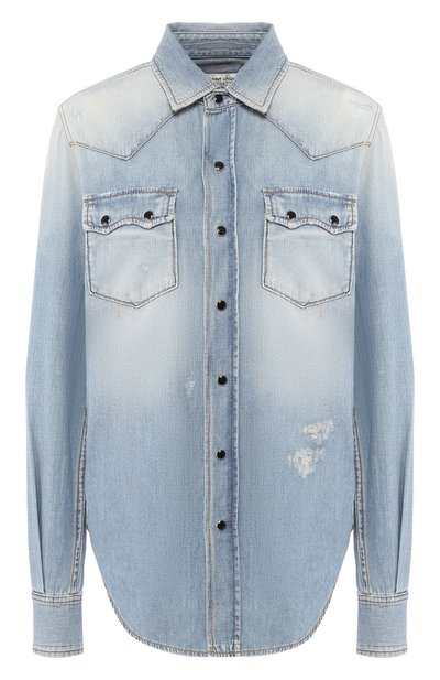 Женская джинсовая рубашка SAINT LAURENT, арт. 560476/YQ880