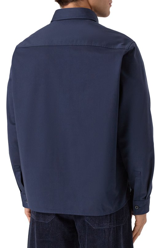 Хлопковая рубашка HUGO Blue 50520001 Синий  50520001 Фото 4