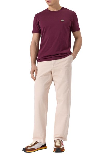 Хлопковая футболка DOLCE & GABBANA малинового цвета по цене 61550 руб., арт. G8RN8T/G7N7A, фото 2 Хлопковая футболка DOLCE & GABBANA, арт. G8RN8T/G7N7A, фото 2