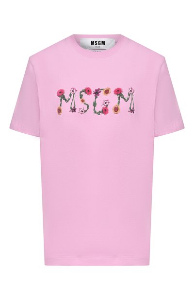 Хлопковая футболка MSGM, арт. 4041MDM124N/267002, фото 1