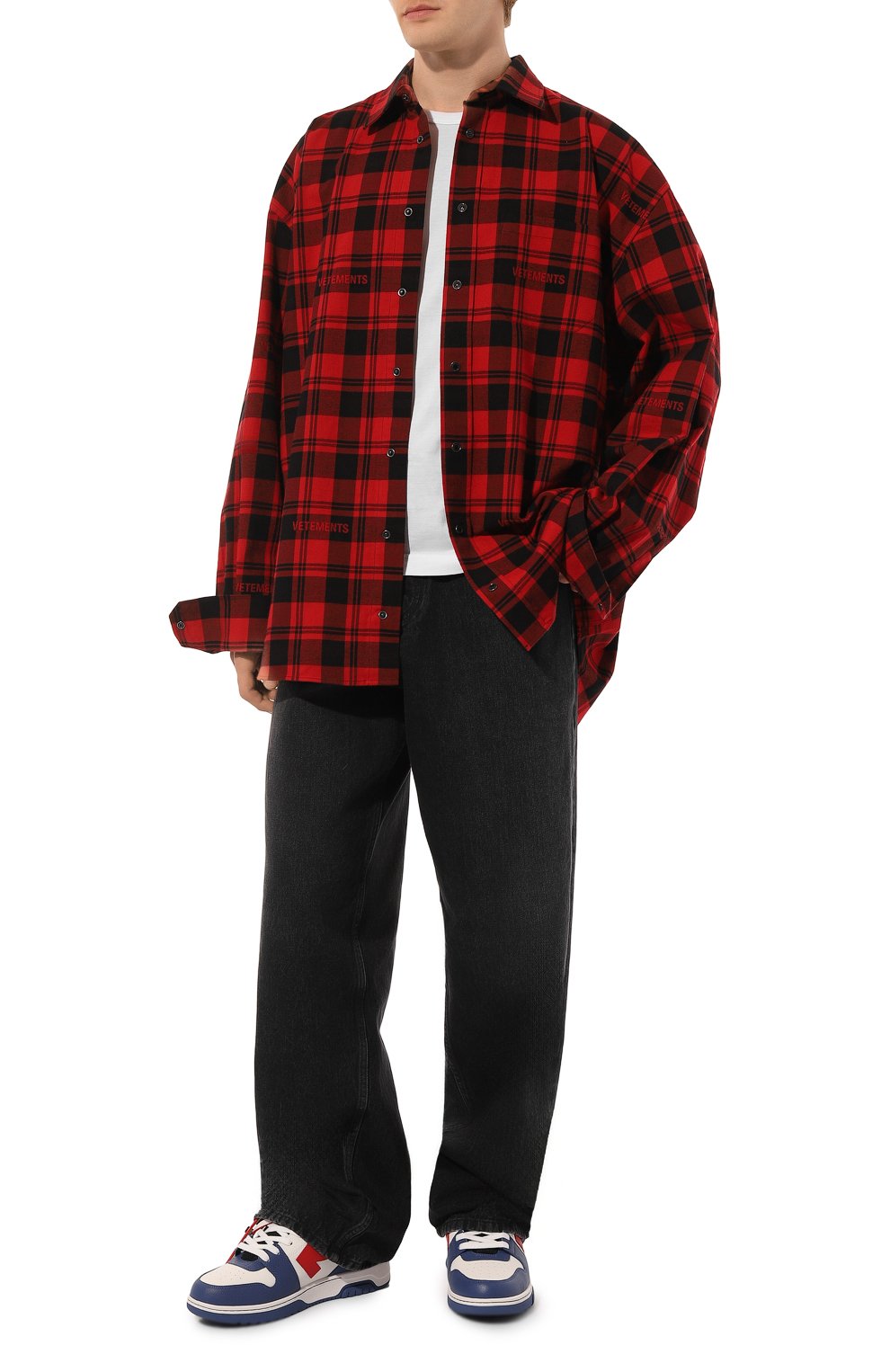 Кожаные кеды out of office OFF-WHITE, арт. 0MIA189F24LEA00D, фото 2