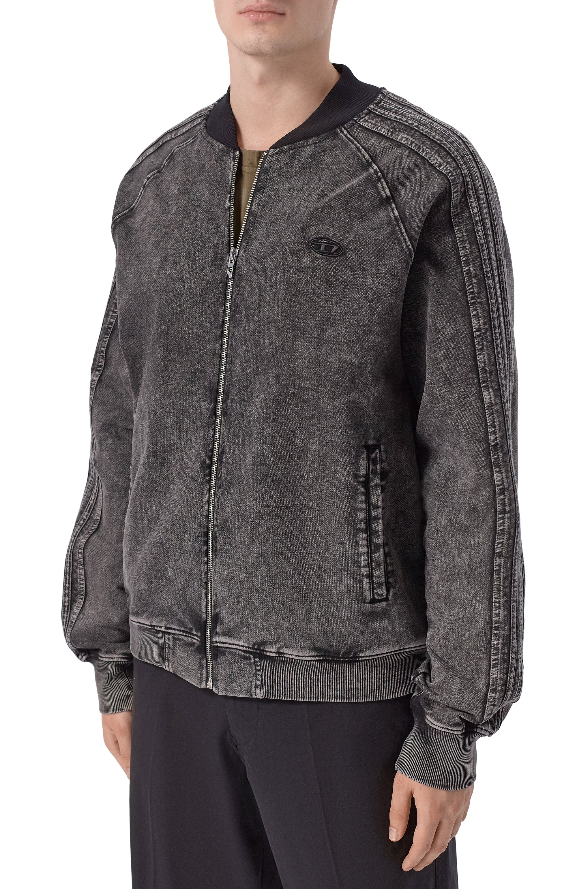 Хлопковая толстовка DIESEL темно-серого цвета по цене 30850 руб., арт. A19938/0DCCJ, фото 3 Хлопковая толстовка DIESEL, арт. A19938/0DCCJ, фото 3