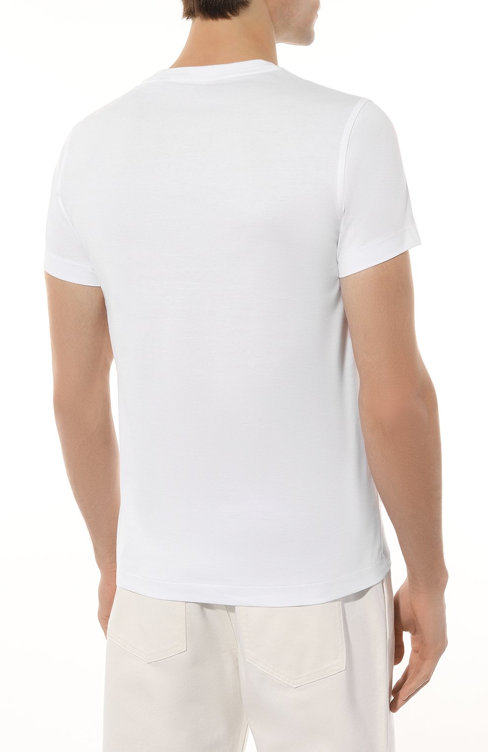 Хлопковая футболка BURBERRY, арт. 8053422, фото 4