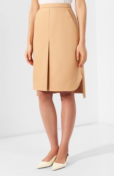 Хлопковая юбка JIL SANDER NAVY, арт. JNWM3502A/JM2418, фото 3