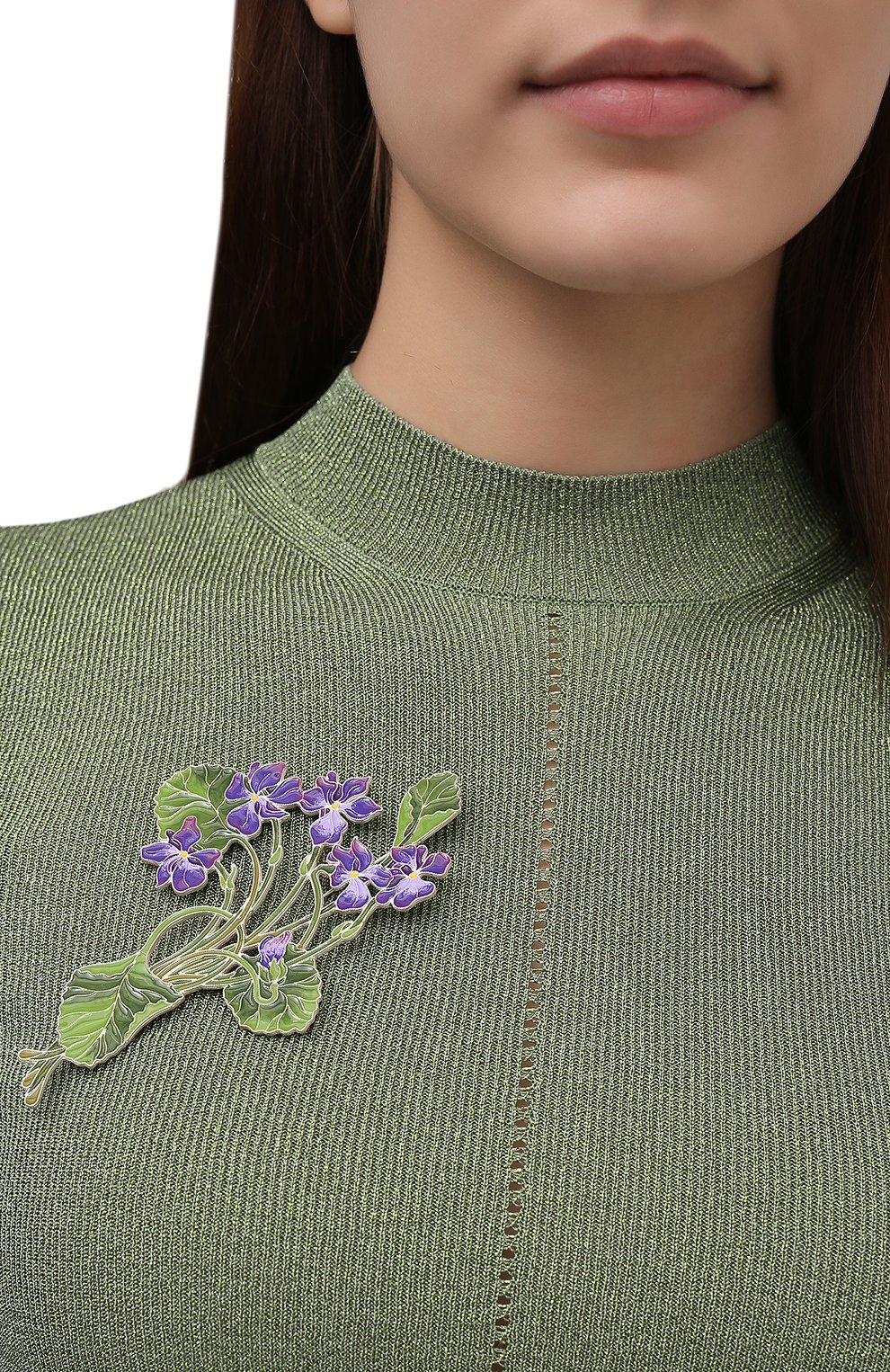 Брошь фиалка лесная РУССКИЕ САМОЦВЕТЫ, арт. 41537, фото 2