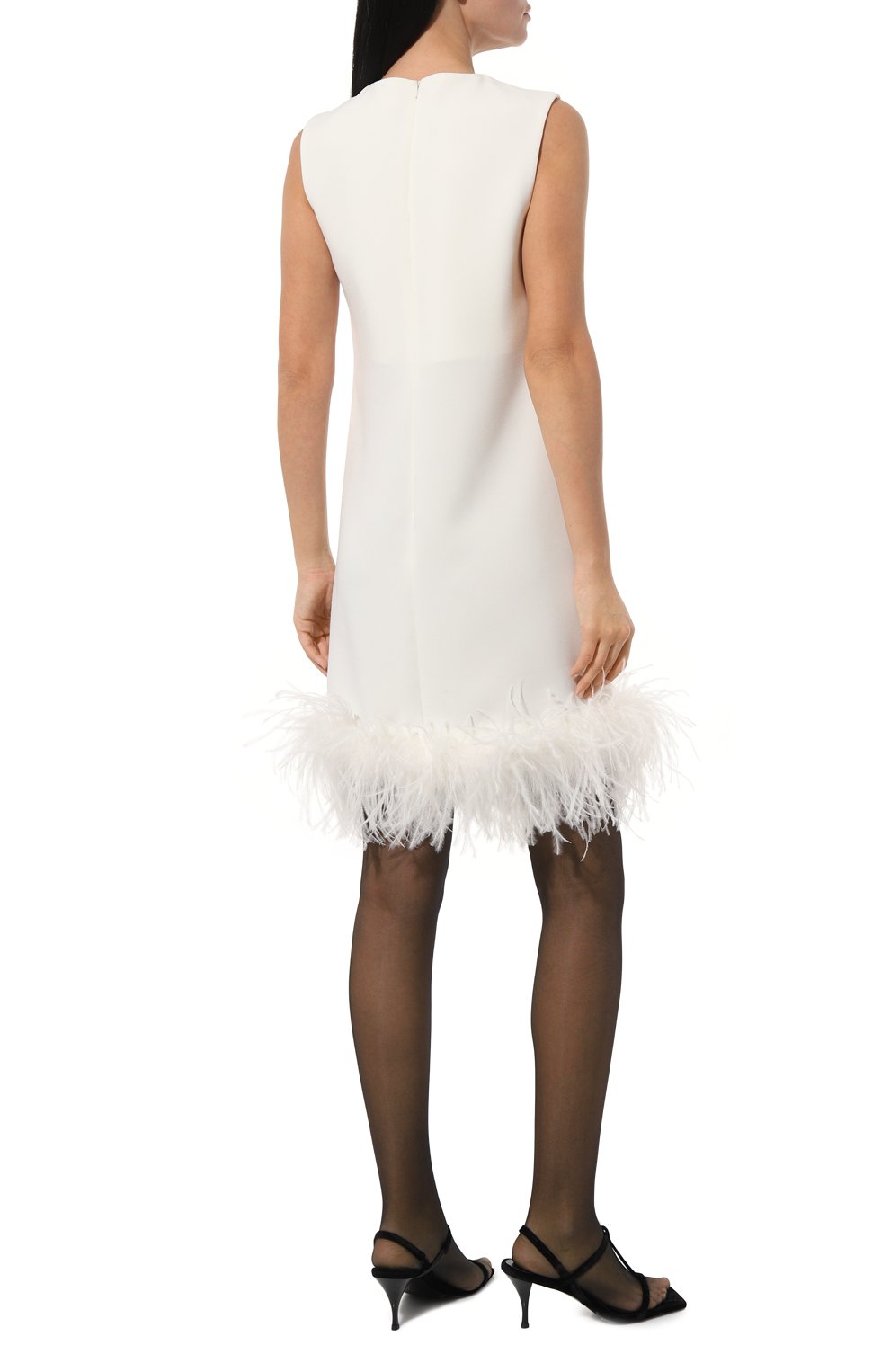 Платье с отделкой перьями P.A.R.O.S.H., арт. PIC0-D725237P, фото 4