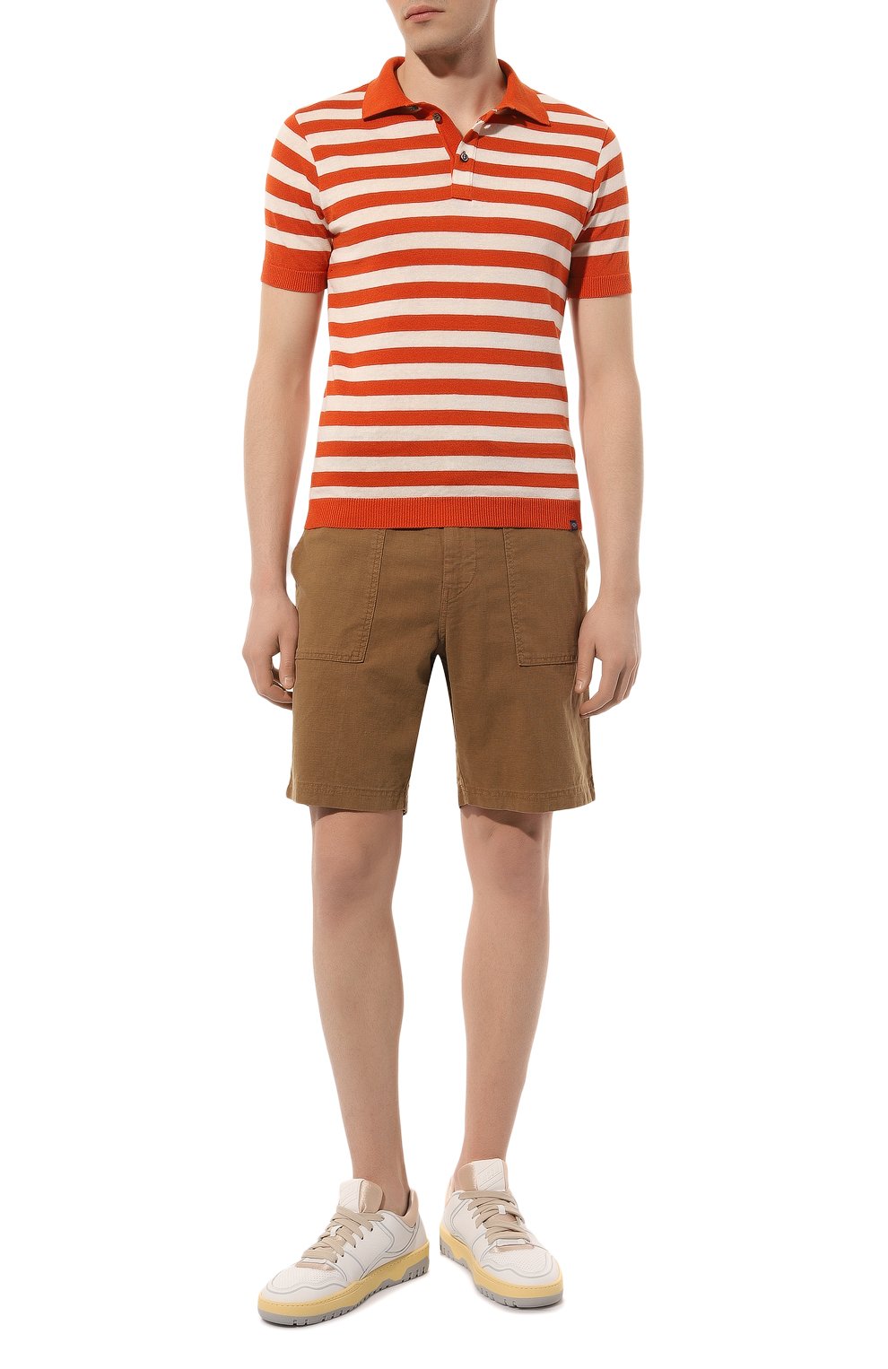 Шорты из льна и хлопка BOSS ORANGE, арт. 50488627, фото 2