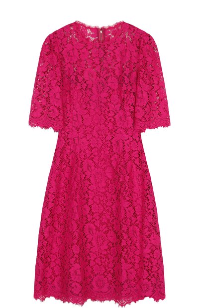 Приталенное кружевное платье-миди DOLCE & GABBANA, арт. F67Z2T/HLMII, фото 1