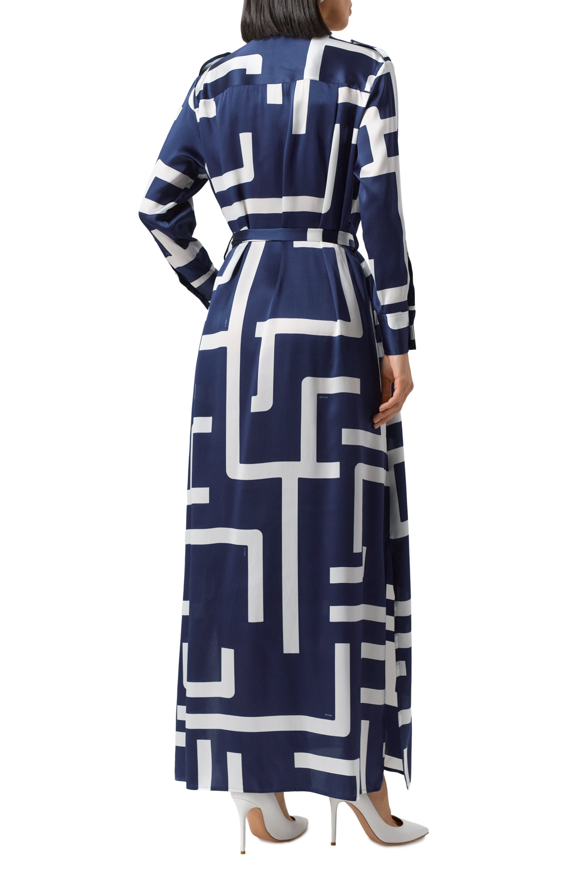 Шелковое платье KITON, арт. D47321K0926E06, фото 4