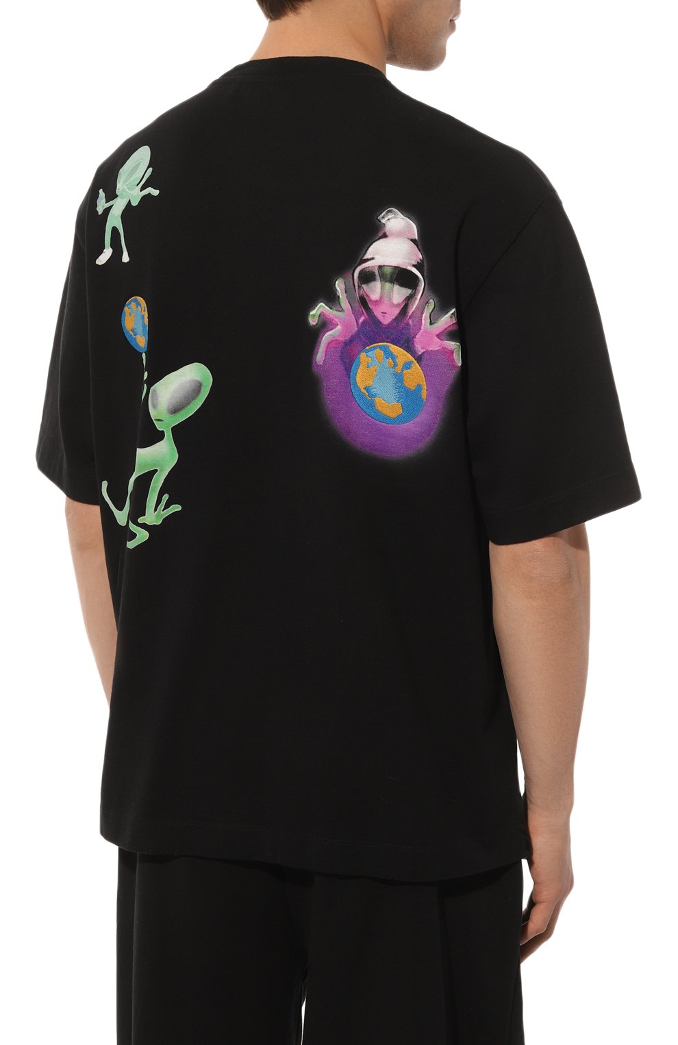 Хлопковая футболка OFF-WHITE, арт. OMAA120F22JER0131050, фото 4