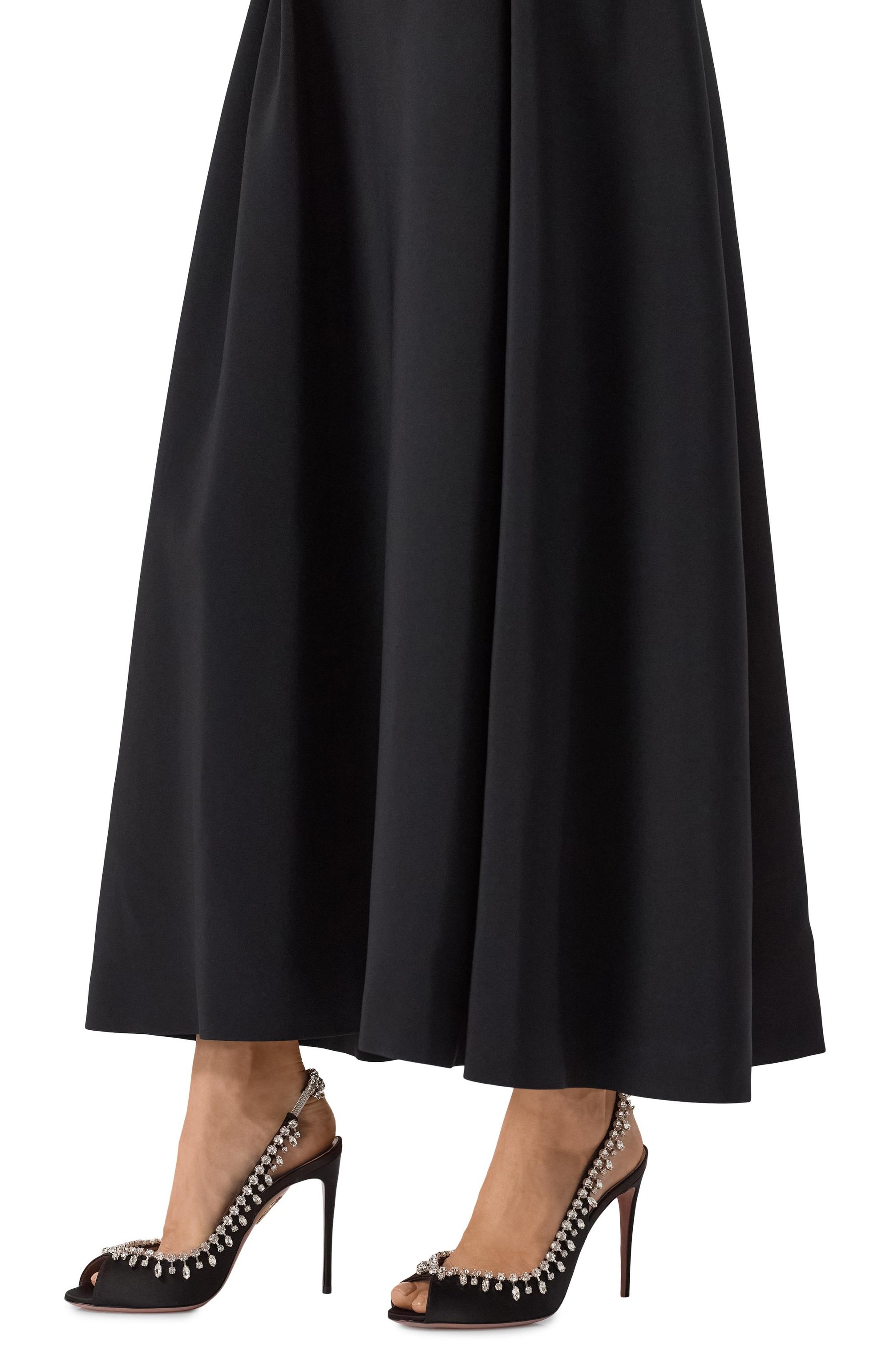 Текстильные ту�фли temptation crystal 105 AQUAZZURA, арт. TCSHIGS0-SAT-000, фото 3