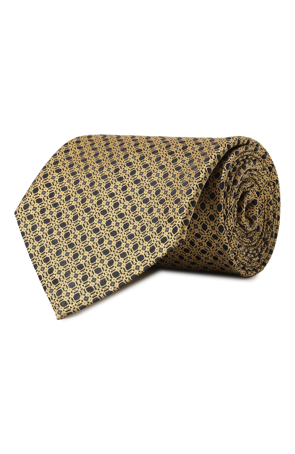 Шелковый галстук STEFANO RICCI золотого цвета по цене 33100 руб., арт. CCXL/48106, фото 1 Шелковый галстук STEFANO RICCI, арт. CCXL/48106, фото 1