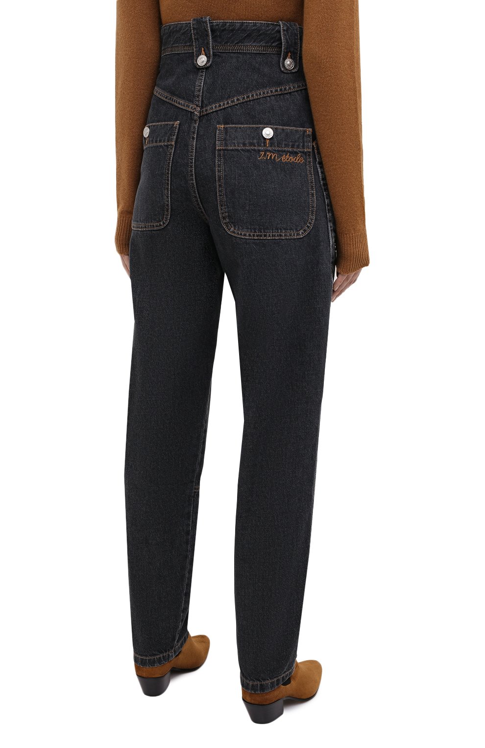 Джинсы ISABEL MARANT ETOILE темно-серого цвета по цене 38500 руб., арт. PA1398-20A034E/NEK0, фото 4 Джинсы ISABEL MARANT ETOILE, арт. PA1398-20A034E/NEK0, фото 4