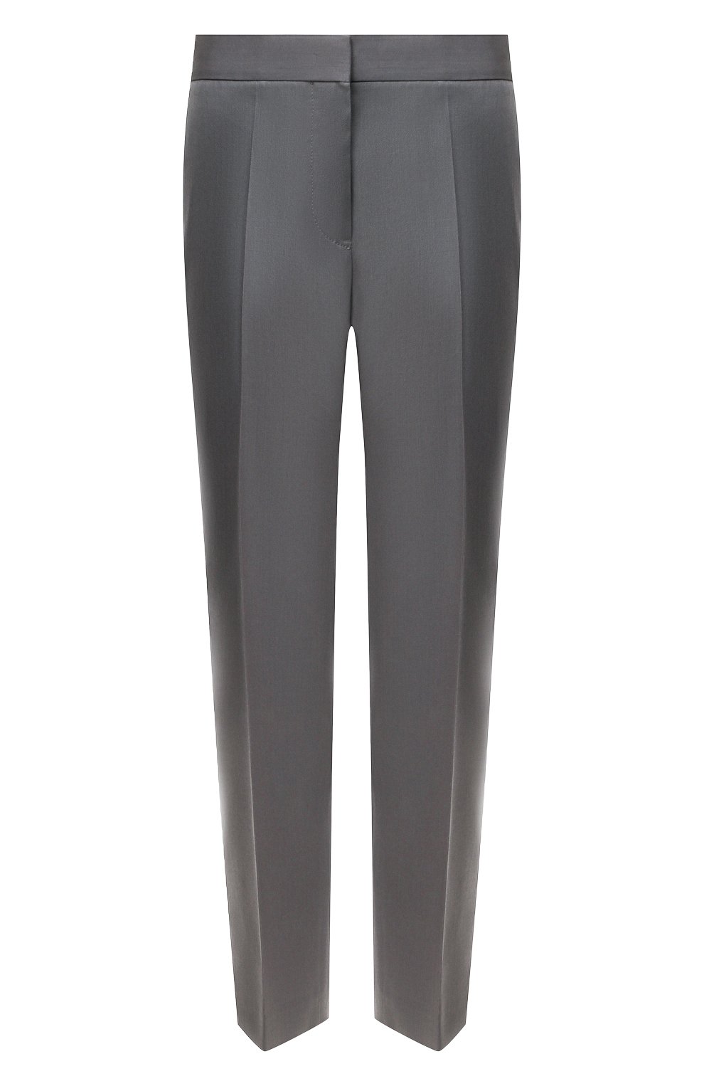 Шерстяные брюки JIL SANDER серого цвета по цене 79950 руб., арт. JSCU300701-WU202500, фото 1 Шерстяные брюки JIL SANDER, арт. JSCU300701-WU202500, фото 1