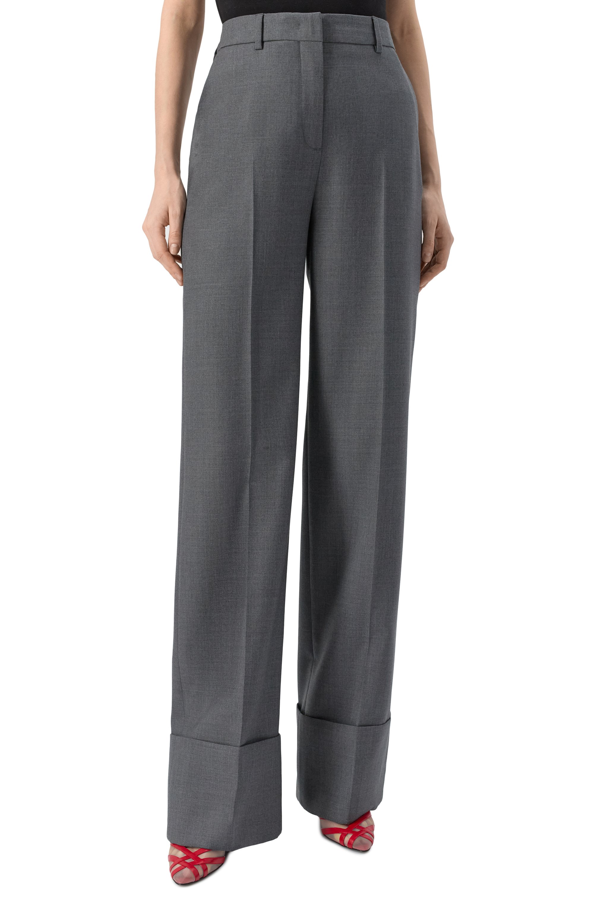 Шерстяные брюки VALENTINO, арт. 6B0RB6F0/8VB, фото 3