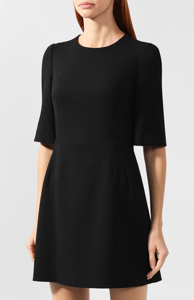 Приталенное мини-платье из шерсти DOLCE & GABBANA, арт. I6865Z/FUBEM, фото 3