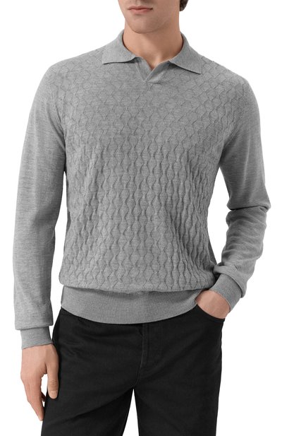 Шерстяное поло CORNELIANI, арт. 26M563-2625199, фото 3