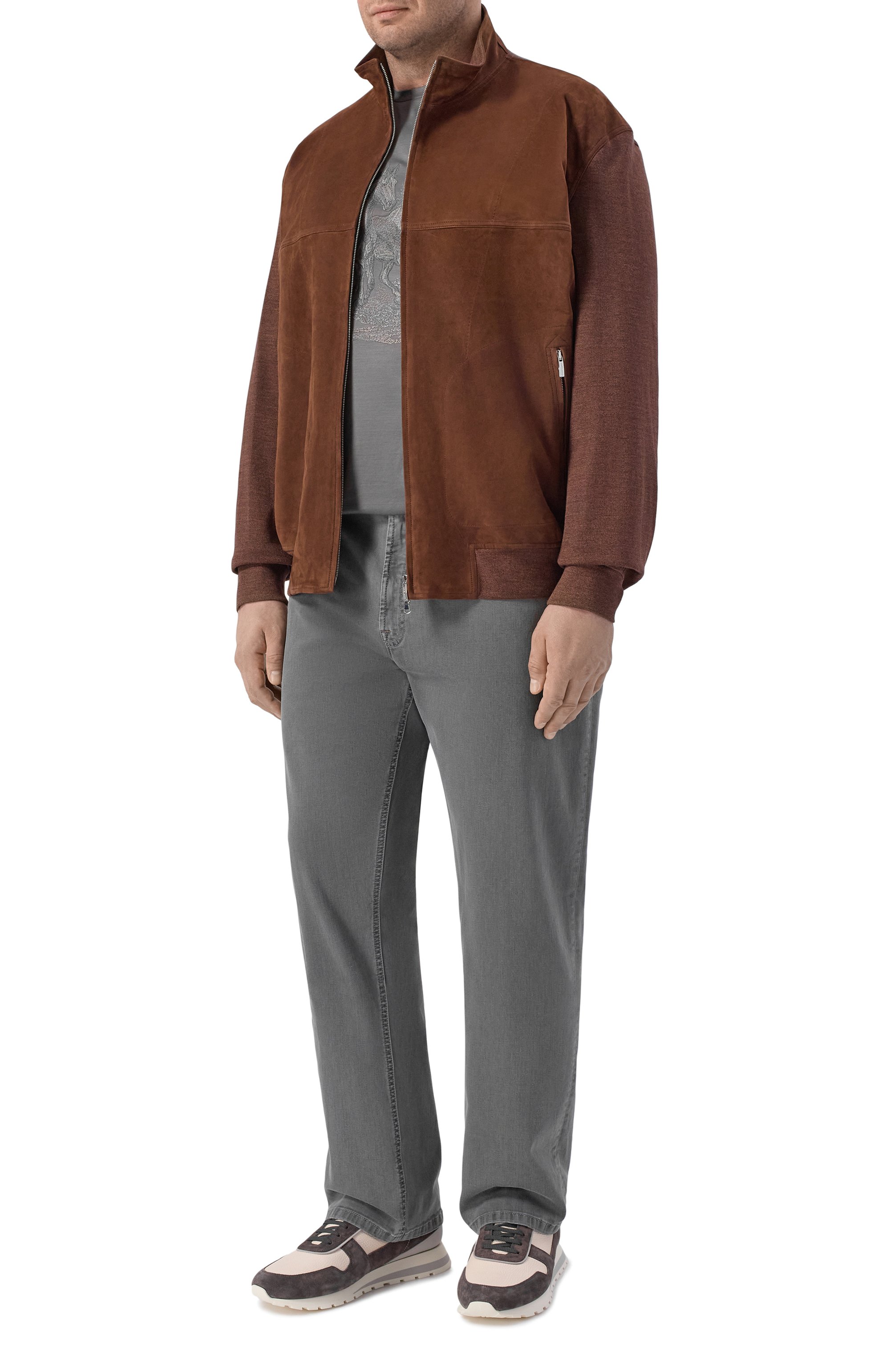 Джинсы STEFANO RICCI серого цвета по цене 158500 руб., арт. MFT61B3160/TR101K_001, фото 2 Джинсы STEFANO RICCI, арт. MFT61B3160/TR101K_001, фото 2