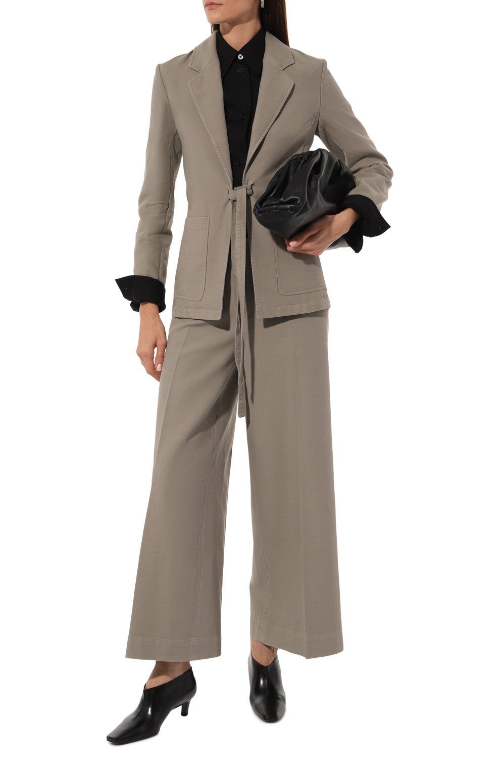 Хлопковые брюки TOTEME, арт. 243-WRB3748-FB0189, фото 2