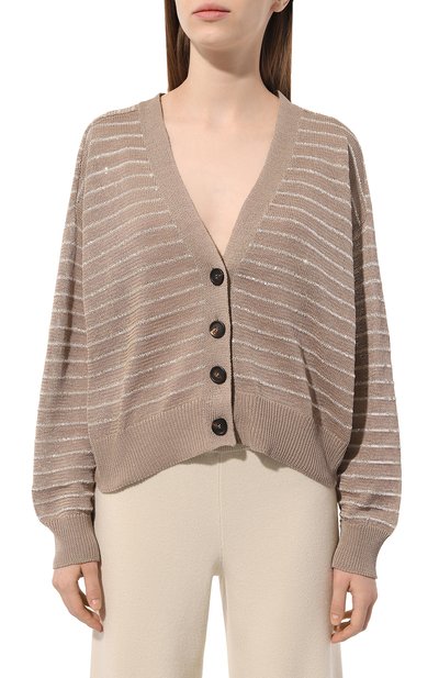 Хлопковый кардиган BRUNELLO CUCINELLI, арт. M7876B1330, фото 3