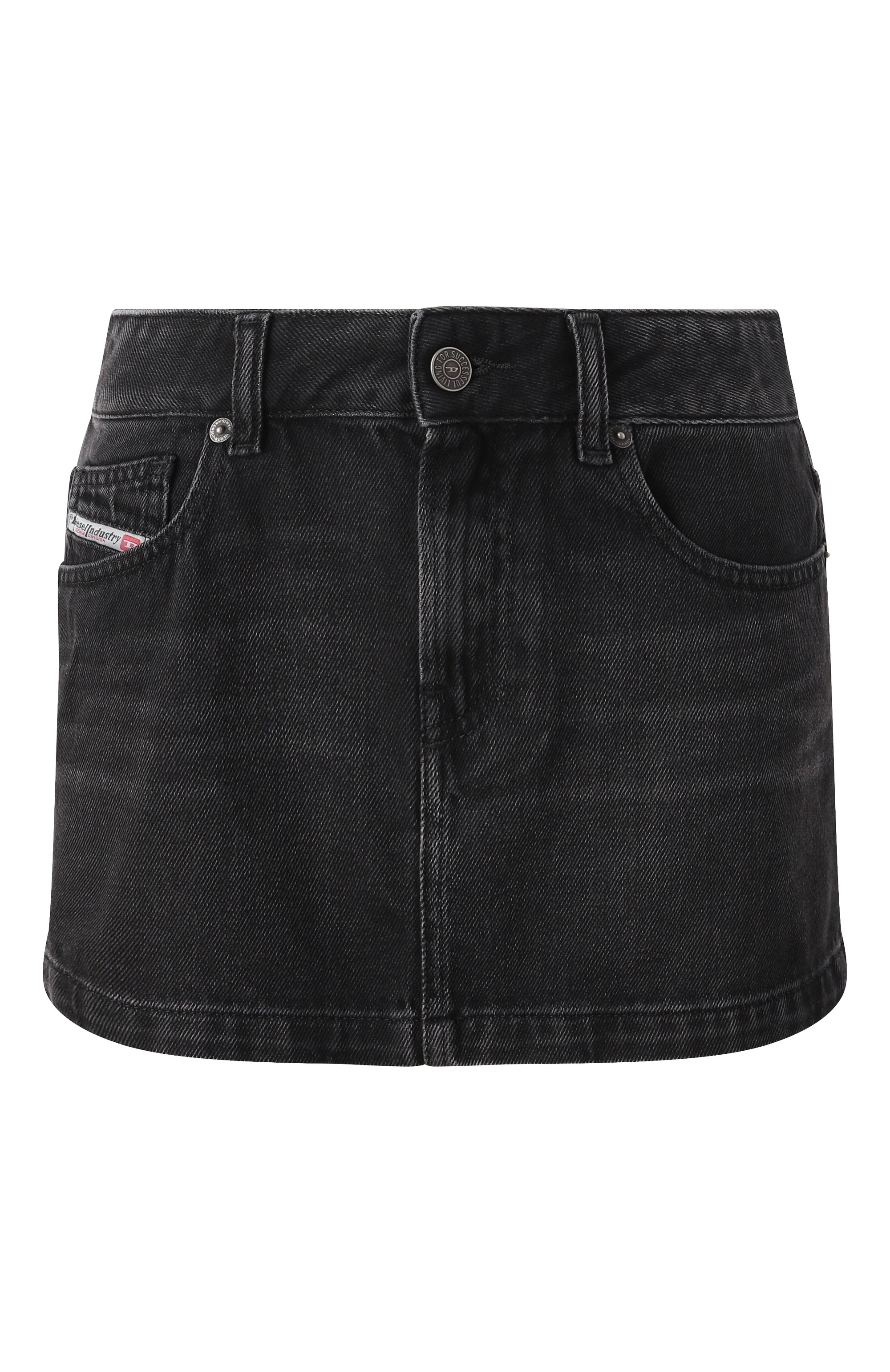 Джинсовая юбка DIESEL черного цвета по цене 16600 руб., арт. A04935/09I35, фото 1 Джинсовая юбка DIESEL, арт. A04935/09I35, фото 1