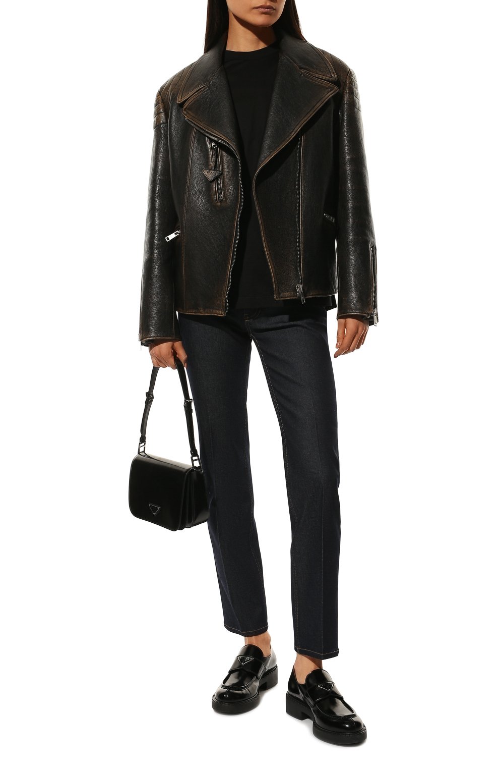 Кожаная куртка PRADA, арт. 58A110-10YU-F0002, фото 2