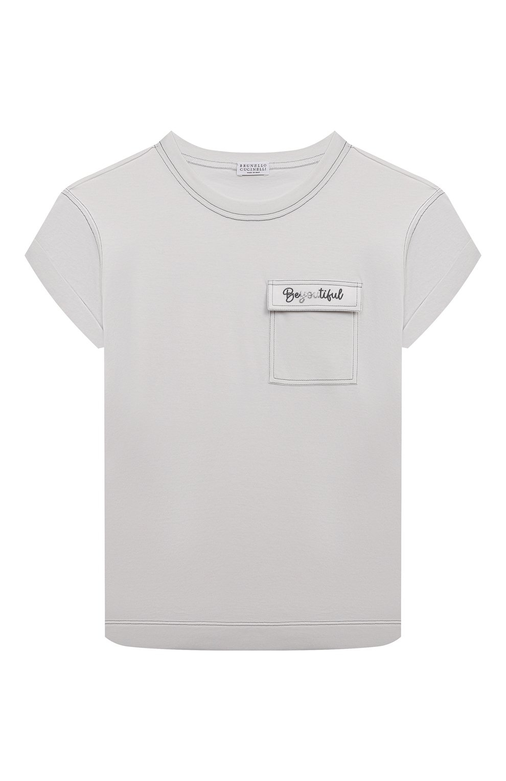 Хлопковая футболка BRUNELLO CUCINELLI, арт. B0A45T278C, фото 1