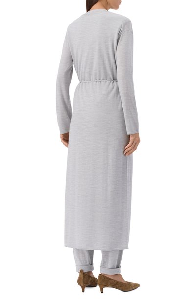 Кардиган из шерсти и шелка 12 STOREEZ серого цвета по цене 24000 руб., арт. 134040, фото 4 Кардиган из шерсти и шелка 12 STOREEZ, арт. 134040, фото 4