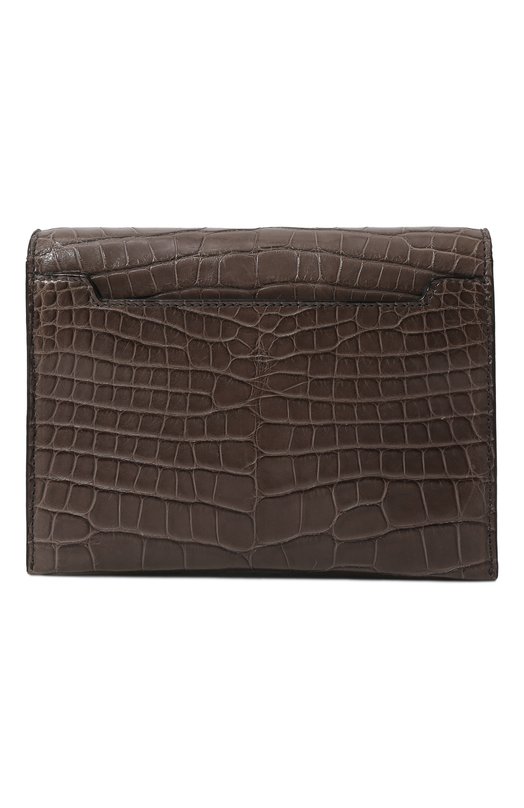 Сумка Icon small из кожи крокодила Tom Ford L0767T/CSY Серый  L0767T/CSY Фото 7