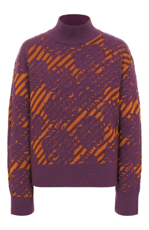 Свитер из шерсти и вискозы Dries Van Noten 011237-2731-404 Фиолетовый 011237-2731-404