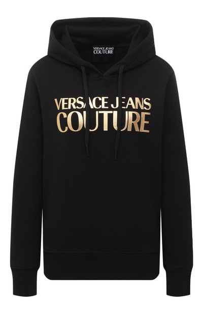 Женский хлопковое худи VERSACE JEANS COUTURE, арт. B6HWA7TP-WDP308 L0G0 F0IL/30318