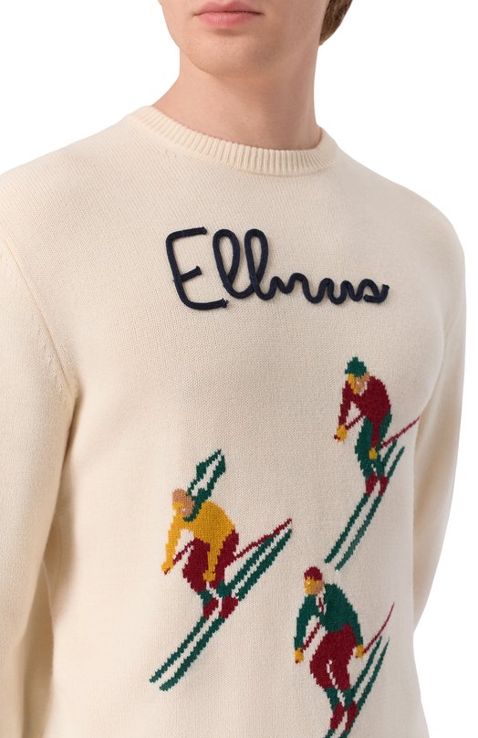 Джемпер из шерсти и вискозы MC2 Saint Barth HER0011-04177I/HER0N C Белый  HER0011-04177I/HER0N C Фото 5