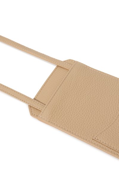 Кожаный чехол для iphone KITON бежевого цвета по цене 31600 руб., арт. DKAPN00739, фото 3 Кожаный чехол для iphone KITON, арт. DKAPN00739, фото 3